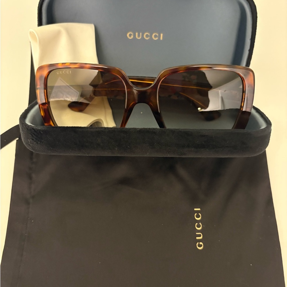 Gucci Brown Sunglasses with Iconic Design